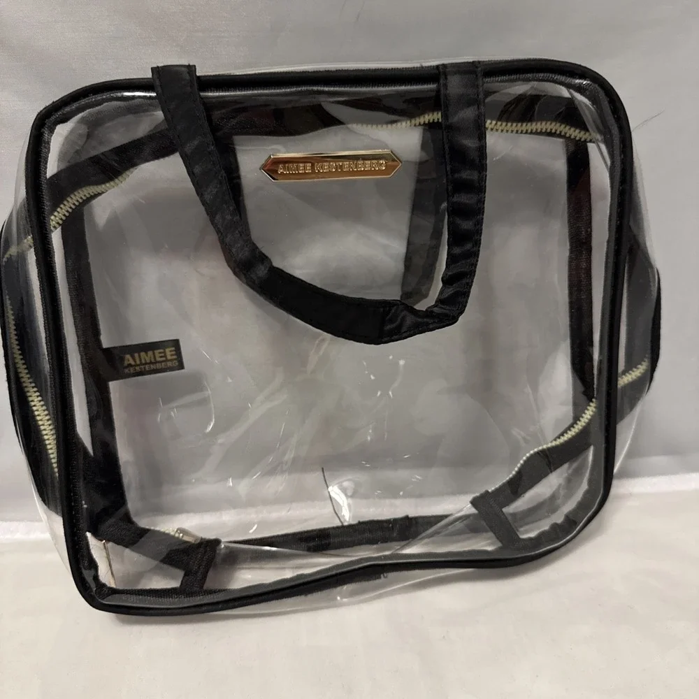 Aimee‎ Kestenberg Clear Black Cosmetic Bag